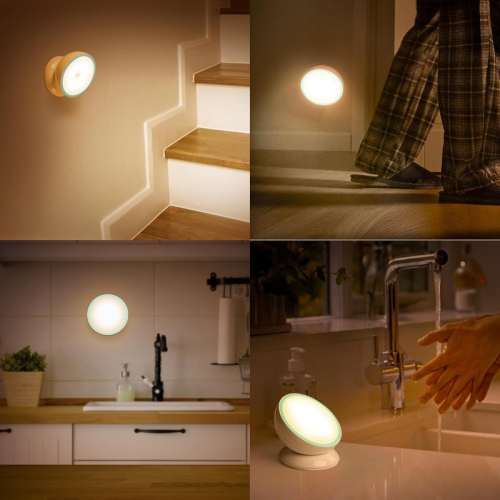 Motion Sensor Night Light Magnetic Cruise Ship Motion Sensor Light, Rechargeable Battery Wall Light Motion Activated Stick On Closet Light,