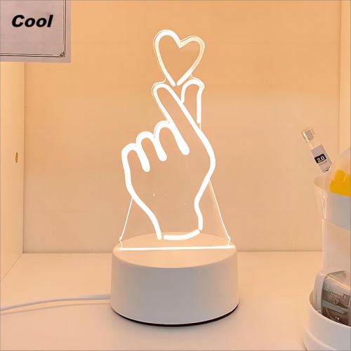 3D holographic fantasy children's night light, 7 colors. This night light is touch sensitive and can be powered by USB