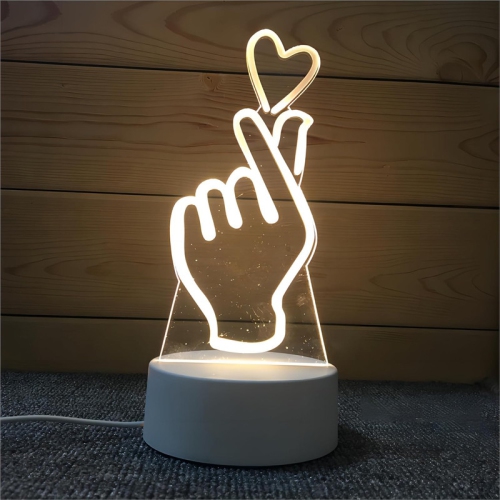 3D holographic fantasy children's night light, 7 colors. This night light is touch sensitive and can be powered by USB