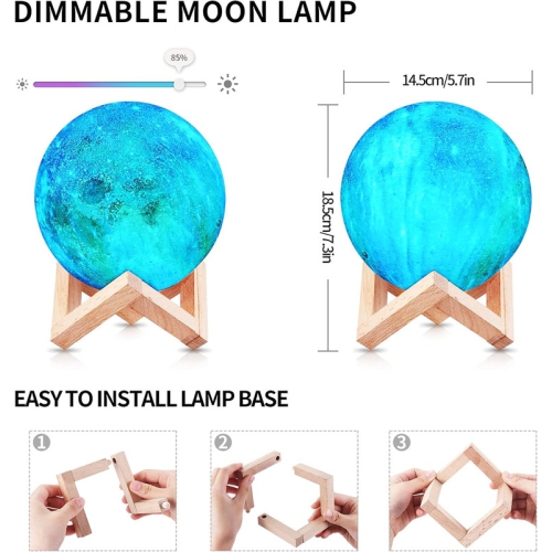 Night Lights for Kids, 16 Colors LED Rechargeable Kids Night Light Touch Control Lamp Table Lamp Portable Moonlight for Kids Adults Room Decor,
