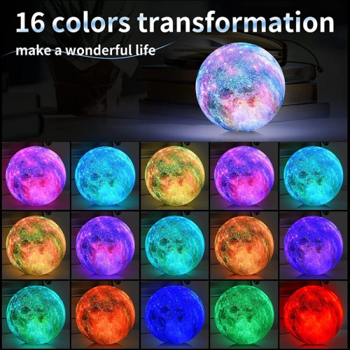 Night Lights for Kids, 16 Colors LED Rechargeable Kids Night Light Touch Control Lamp Table Lamp Portable Moonlight for Kids Adults Room Decor,