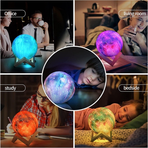 Night Lights for Kids, 16 Colors LED Rechargeable Kids Night Light Touch Control Lamp Table Lamp Portable Moonlight for Kids Adults Room Decor,