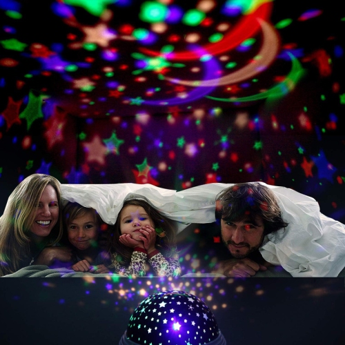 Night Light Kids,360° Rotating Starry Night Light Projector for Babys,Ocean Wave Projector for Kids Toddlers,Christmas Gifts Stocking Stuffers