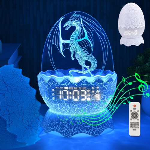 YOULIGHTS  Creative Dragon Decoration Night Light Atmosphere Led Table Light Multicolor Dinosaur Egg Lamp As Gifts for Kids Or Adults, Décor Light