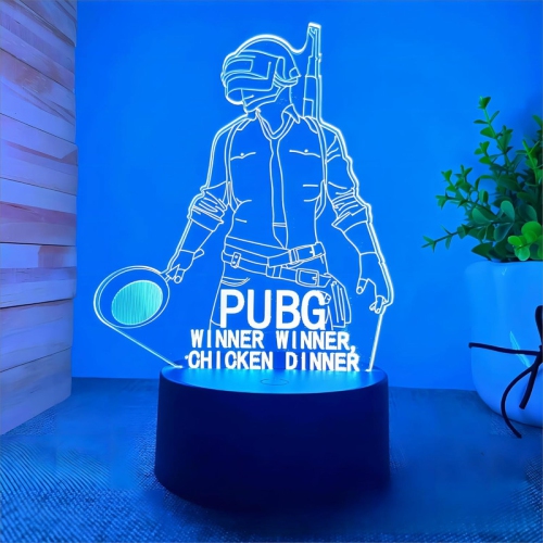 3D holographic fantasy children's night light, 7 colors. This night light is touch sensitive and can be powered by USB