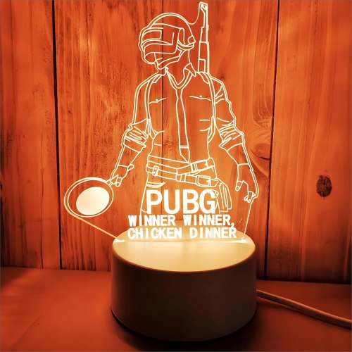 3D holographic fantasy children's night light, 7 colors. This night light is touch sensitive and can be powered by USB