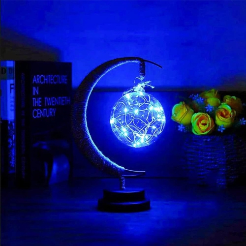 YOULIGHTS  Enchanted Lunar Lamp, Twinkling Tree Enchanted Lunar Lamp, Beautiful Moon Lamp Magic Moon Night Light for Christmas Holiday Gift for Home