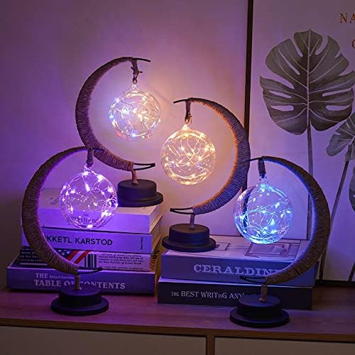 Lampe lunaire enchantée, lampe lunaire enchantée par arbre scintillant, lampe de lune, veilleuse Magic Moon pour Noël Cadeau de Noël Décoration de