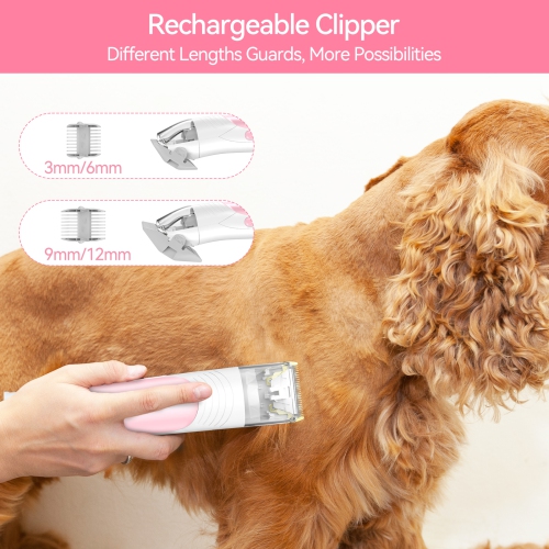 Dog grooming kit & Dog Grooming Vacuum, Pet Grooming Vacuum with Pet Clipper Nail Grinder, 4.5L Dust Cup Dog Brush Vacuum with 7 Pet Grooming Tools