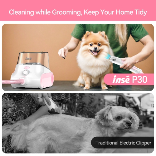 Dog grooming kit & Dog Grooming Vacuum, Pet Grooming Vacuum with Pet Clipper Nail Grinder, 4.5L Dust Cup Dog Brush Vacuum with 7 Pet Grooming Tools