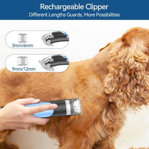 Dog grooming kit & Dog Grooming Vacuum, Pet Grooming Vacuum with Pet Clipper Nail Grinder, 4.5L Dust Cup Dog Brush Vacuum with 7 Pet Grooming Tools