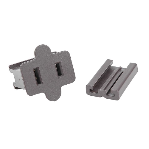 NOVELTY LIGHTS LLC  Novelty Lights Spt-2 Male And Female Plug, Snap On Vampire Plugs, Brown, Polarized, 10 Amp