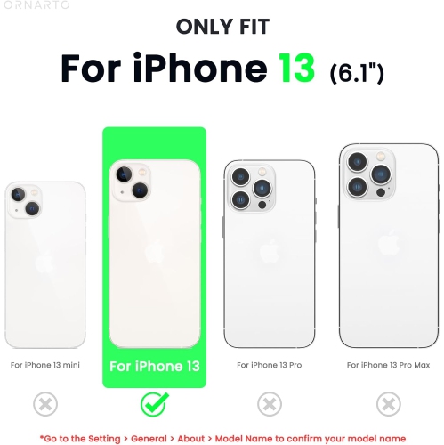 ORNARTO Shockproof Liquid Silicone Designed for iPhone 13 Case Gel Rubber Full Protection Anti-Shock Cover Case Drop Protection 6.1inch-Lemon Yellow