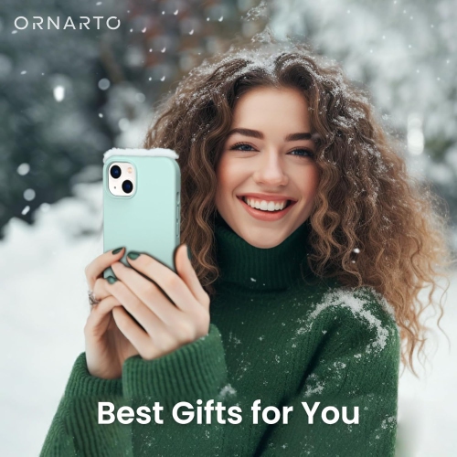 ORNARTO Shockproof Liquid Silicone Designed for iPhone 13 Case Gel Rubber Full Protection Anti-Shock Cover Case Drop Protection 6.1inch-Mint Green