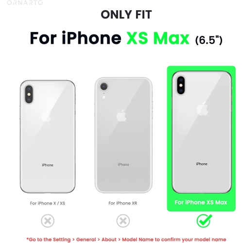 ORNARTO Liquid Silicone Case for iPhone Xs Max, Slim Liquid Silicone Soft Gel Rubber Case Cover for iPhone Xs Max(2018) 6.5 inch-Red