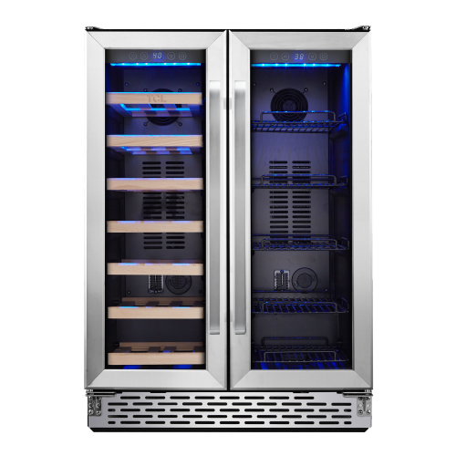 TCL 20- Bottle Capacity Dual Zone Built In/ Freestanding Wine Cooler