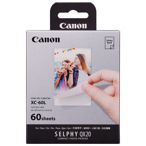 Canon SELPHY 60Sheet 2.1" x 3.4" Colour Ink / Photo Paper Set Best