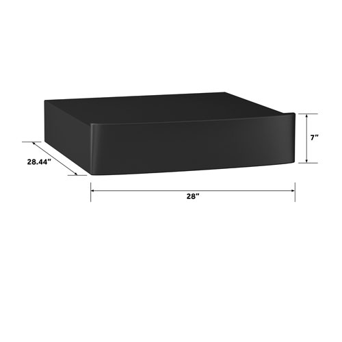 GE 28" Laundry Pedestal (GFR0728PTDS) - Riser Carbon Graphite