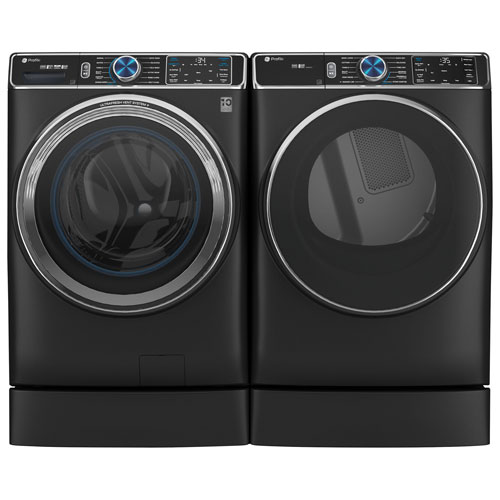 GE 28" Laundry Pedestal (GFR0728PTDS) - Riser Carbon Graphite