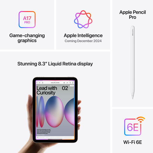 Apple iPad mini 8.3" 512GB with Wi-Fi (7th Generation) - Purple