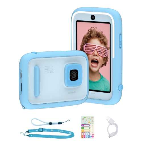myFirst Camera 50 New AI Editor Camera for Kids, 20MP Photos 1080P Video, Front & Selfie Lens, Birthday Gifts for Boys & Girls Ages 4-15 Portable