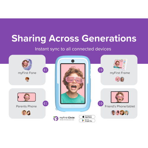 myFirst Camera 50 New AI Editor Camera for Kids, 20MP Photos 1080P Video, Front & Selfie Lens, Birthday Gifts for Boys & Girls Ages 4-15 Portable