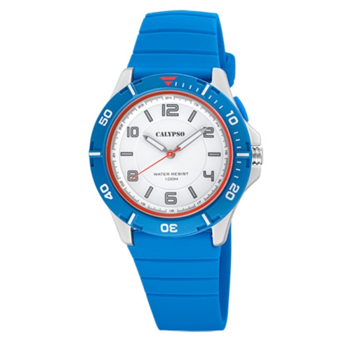 CALYPSO BY FESTINA  40MM Analog Sports Watch for Men, Light Up Glow Watch With Big Numbers, Durable Rubber Strap, Water Resistant - K5857 In Multicolor