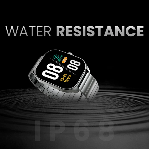 HiFuture – APEX Smartwatch – 2.04” AMOLED, Anti-Fingerprint, IP68 Waterproof, Bluetooth Calling, Heart Rate & Blood Oxygen, Sleep Monitor, Stainless