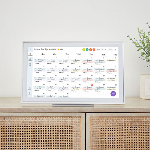 Écran tactile intelligent avec calendrier de 15 po de Skylight - Blanc