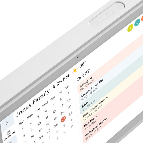 Écran tactile intelligent avec calendrier de 15 po de Skylight - Blanc
