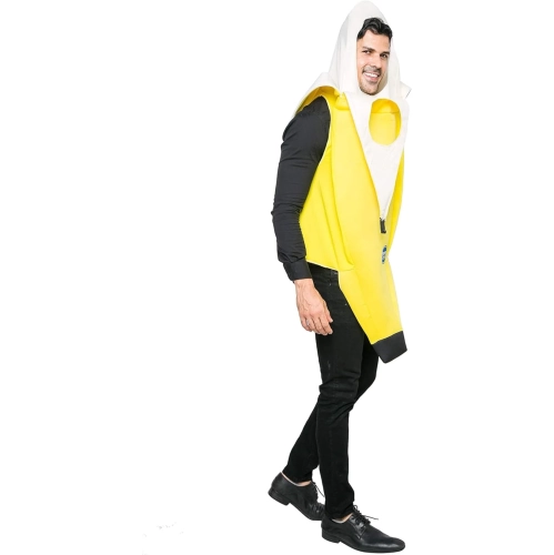 Costume de banane de luxe pour adulte – parfait pour l'Halloween, les fêtes habillées et les jeux de société Cosplay. P À TTG