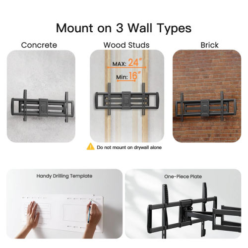 PERLESMITH 50"-90" Full Motion TV Wall Mount