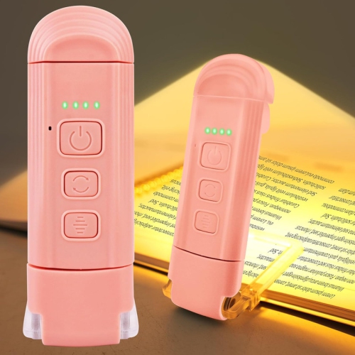 Reading Light,Rechargeable Book Light for Reading in Bed,Portable Clip-on LED Bookmark Reading Lamp USB Bed Lights for headboard Long Lasting Night