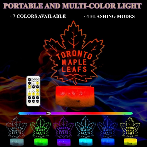 3D Maple Leaf Night Light, Maple Tress Lamp, 7 Color Changing with Remote Control+Timer+Dim, Christmas Birthday Gifts for Girls Boys Men Women