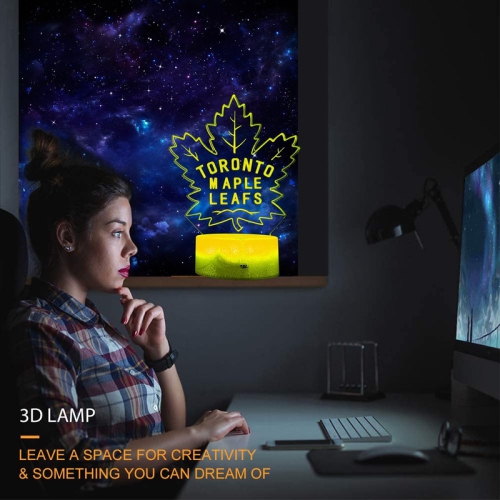 3D Maple Leaf Night Light, Maple Tress Lamp, 7 Color Changing with Remote Control+Timer+Dim, Christmas Birthday Gifts for Girls Boys Men Women