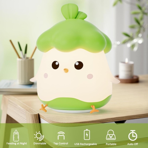 Night Light for Kids Bedroom with Dimming Function,Rechargeable LED Night Light Lamp with 15 or 30 Minutes Timer & Tap Control