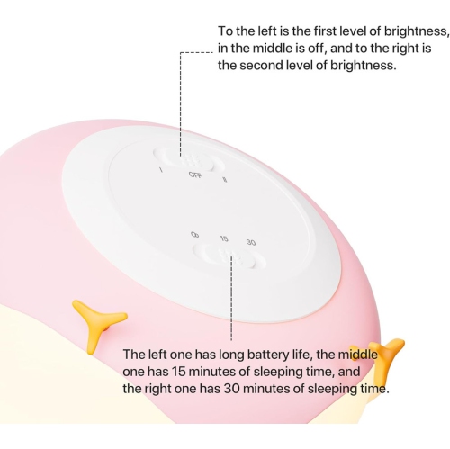 Night Light for Kids Bedroom with Dimming Function,Rechargeable LED Night Light Lamp with 15 or 30 Minutes Timer & Tap Control