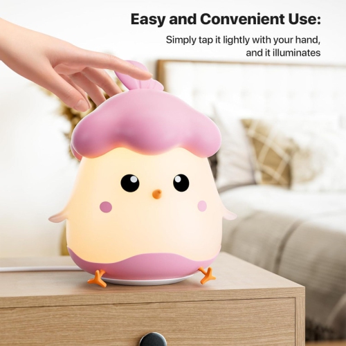 Night Light for Kids Bedroom with Dimming Function,Rechargeable LED Night Light Lamp with 15 or 30 Minutes Timer & Tap Control