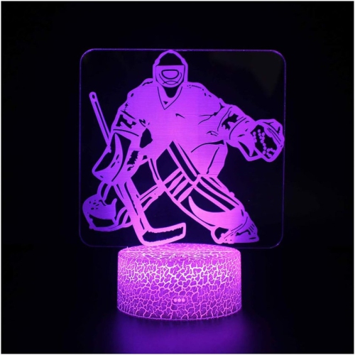 YOULIGHTS  3D Illusion Led Night Light Table Desk Lamp 7 Colors Gradual Changing Touch w USB Cable for Bedroom Living Room Home Decoration Or