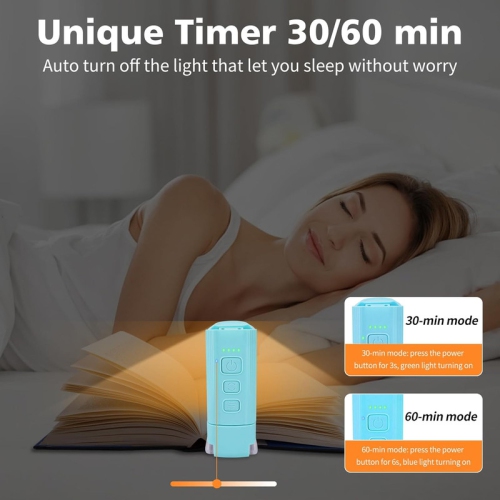 Lampe de lecture, lampe de lecture rechargeable pour lire au lit, lampe de lecture portative à pince à DEL, lampe de lecture USB pour tête de lit