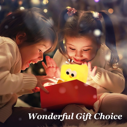 Cute Cheese Night Light, Nightlight with Timer & 2 Brightness, Silicone Squishy Touch Lamp Rechargeable Tap Table Lamp for Girls, Boys, Room,