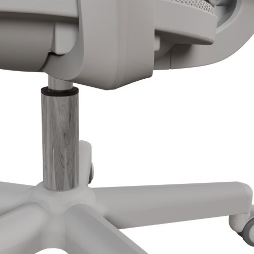 Vinsetto Small Mesh Office Chair, Mid Back Rolling Computer Desk Chair with Tilt Function, Adjustable Height, Swivel Castors for Office, Grey