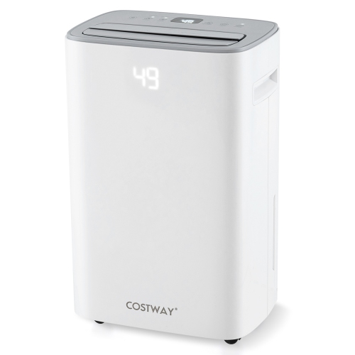 Costway 52 Pint Dehumidifier for Basement 4500 Sq. Ft Portable Dehumidifier 24H Timer