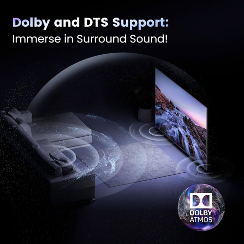 3 Ports HDMI 2.1 Switch Box 4K@120Hz, HDMI 2.1 Splitter 3 in 1 Out with Remote & Auto-Switching, HDMI selector Switch Support VRR ALLM HDR 3D Audio,