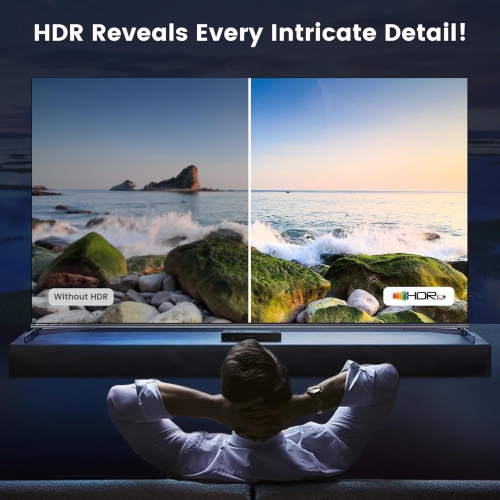 HDMI Switch 7 in 1 Out 4K@60Hz, 7x1 HDMI Switcher with IR Remote, 7 Port HDMI Selector Box Support HDMI2.0, Dolby Vision/Atmos, HDR10 for Xbox,