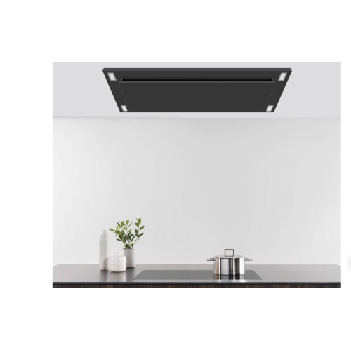 VICTORY 600 CFM Black Flush Ceiling Mount Range Hood- Sunset