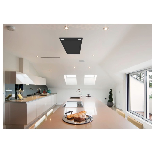 VICTORY 600 CFM Black Flush Ceiling Mount Range Hood- Sunset