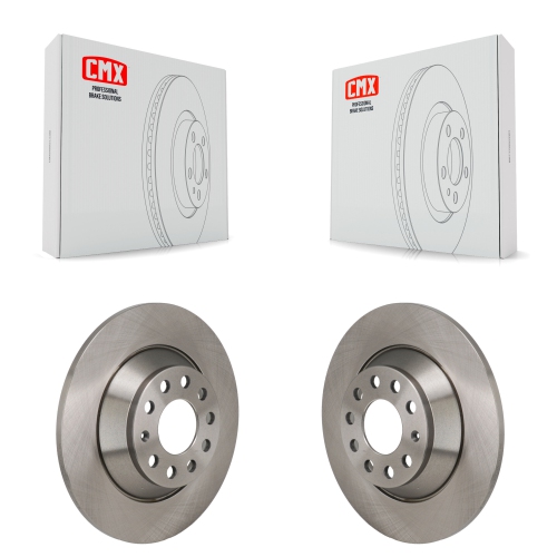 CMX  Rear Disc Brake Rotors Pair for 2015-2022 Mercedes-Benz C300 Without Sport Package K8-102635