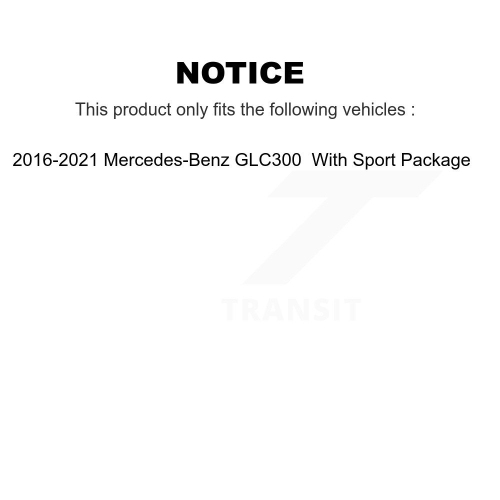 Ensemble de disques de frein avant arrière pour Mercedes-Benz GLC300 K8-102575