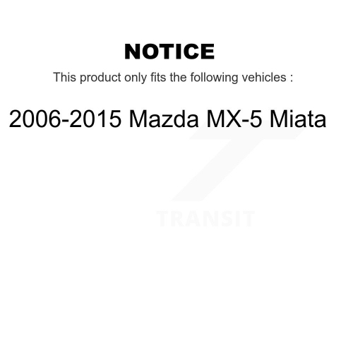 Front Disc Brake Rotors And Ceramic Pads Kit For 2006-2015 Mazda MX-5 Miata K8C-103504